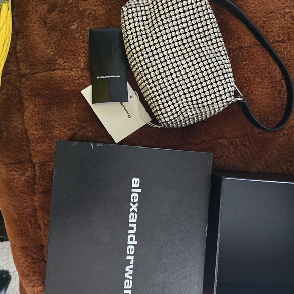 Alexander Wang Silver and Black Men's Bag